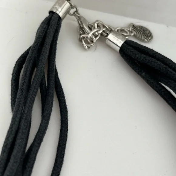 Scroll and Dots Large Pendant Necklace - Picture 4 of 4